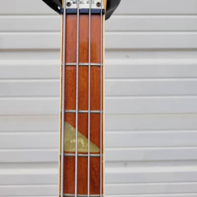 Vintage Rickenbacker 4001 bass 1976 Maple-glo with original case And Ric-o-sound! image 12