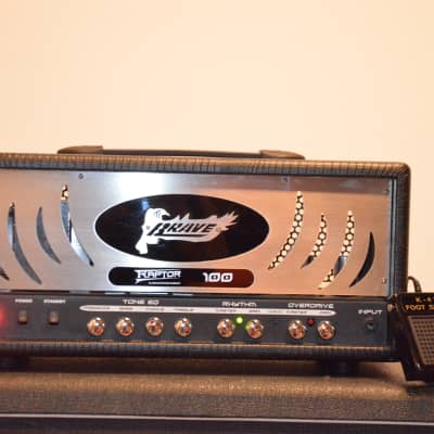 Brave  Raptor100 compact 2 channels all tube head*great powerful ROCK sounds*rare model*mint condit. image 3
