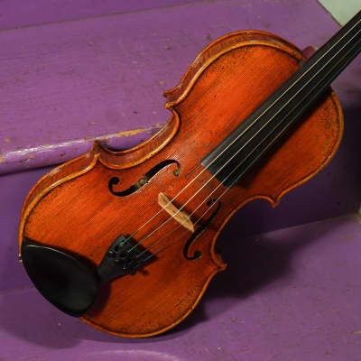 2000s Unmarked Faux-Vuillaume 4/4 Violin w/Antiqued Finish (VIDEO! Ready to Go) image 2