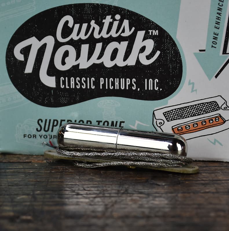 Curtis Novak Lipstick Strat Medium Output 2023 Chrome Reverb