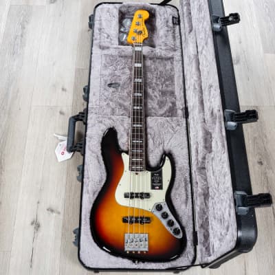 Fender American Ultra Jazz Bass Guitar, Rosewood Fingerboard, Ultraburst image 10