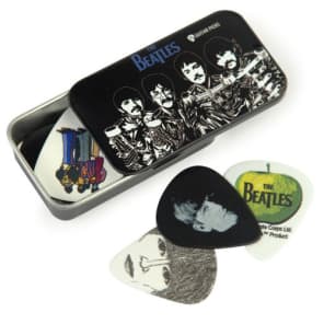 Beatles Signature Guitar Picks Tin Case Sgt. Peppers 15 Picks Medium Gauge Free Shipping image 2