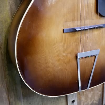 Kay DeLuxe Archtop Acoustic Mid-1930's - Vintage Sunburst Restored by LaFrance Luthiers & KHG w/Gig Bag image 8