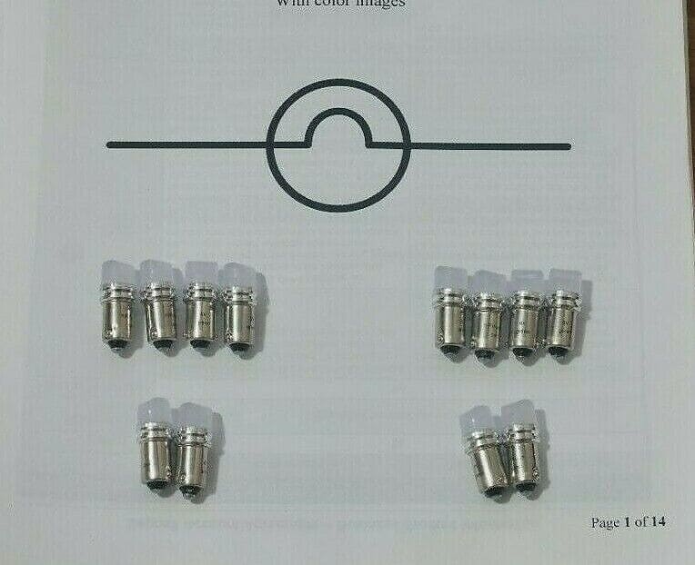 McIntosh MAC1900  bulbs lamps lights  			