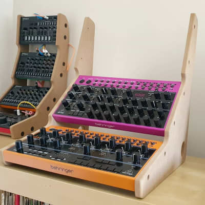 Behringer Crave, Edge & Spice - MDF Triple Stand from Synths And Wood image 4