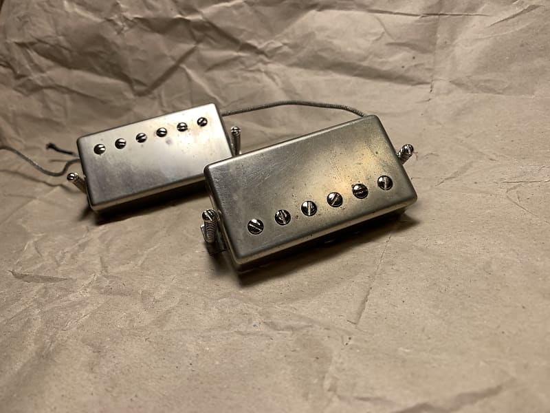 Gibson Burstbucker #1 & #2 Neck Bridge set 2007 Nickel VGC