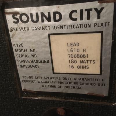Sound City 50 Plus 1970s - Black tolex image 8