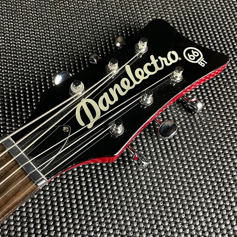 Danelectro 66BT Baritone Guitar- Transparent Red | Reverb