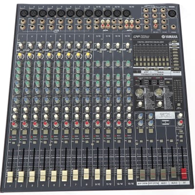 Yamaha EMX 5016CF アナログミキサー Yamaha EMX5016CF 16-Channel Powered Mixer | Guitar Center
