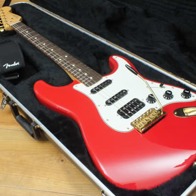 Fender Stratocaster FR Gold HSS * Noiseless 4 / Shawbucker 1991 Fiesta Red image 1
