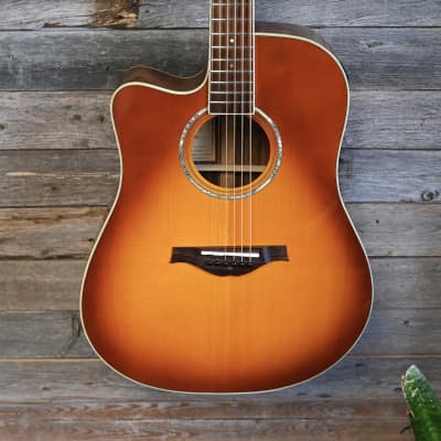 (14811) Wood Song DCE-HS/L Left-Handed Acoustic Guitar image 1