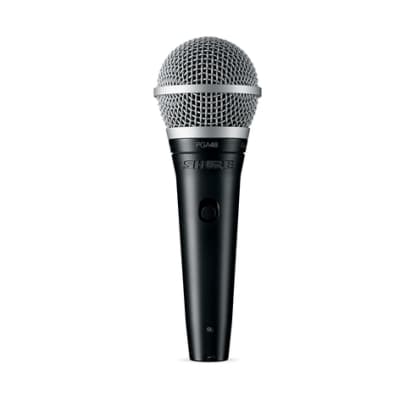 Shure PGA48-XLR Cardioid Dynamic Vocal Microphone, On-Off Switch, 15' XLR to XLR image 2