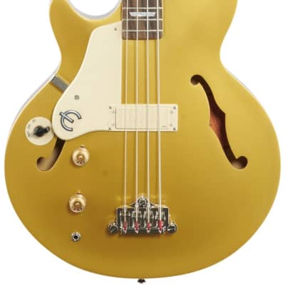 Epiphone Jack Casady Electric Bass, Left-Handed, Metallic Gold image 3