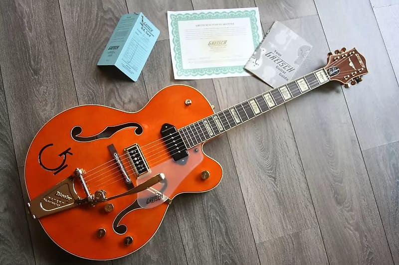 GRETSCH "G6120 Eddie Cochran Signature Hollow Body, Maple Satin" HARDCASE, PAPERS image 1