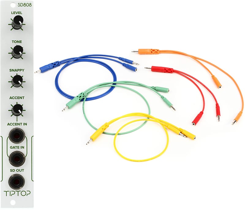 Tiptop Audio SD808 Eurorack Analog Snare Drum Module Bundle Reverb