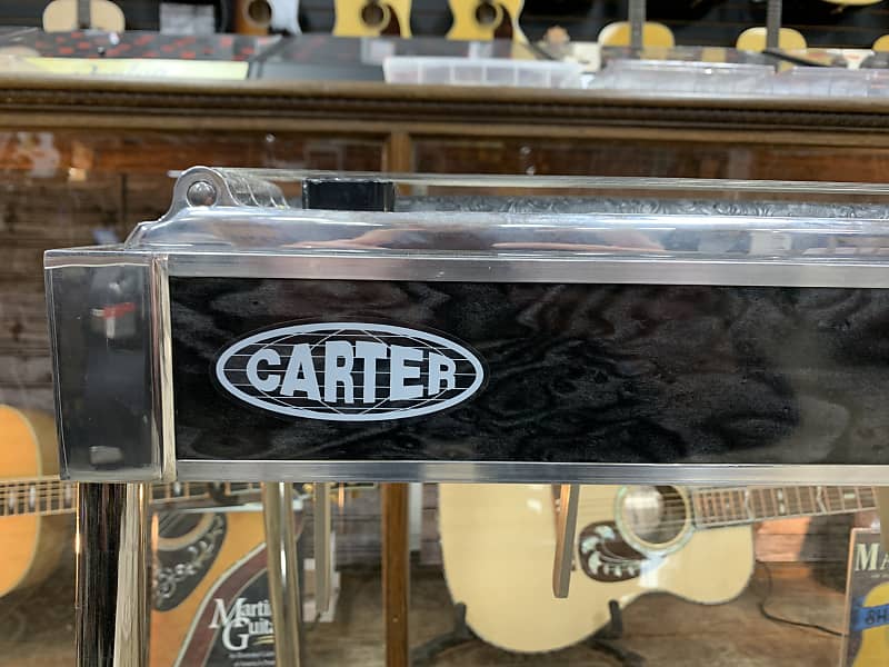 希少『CARTER』 ペダルスチールギター E9th Carter Pedal Steel Guitar E9 Black with embossed wrist rest