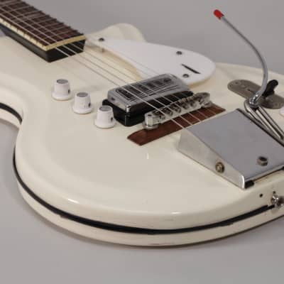 1965 Supro Holiday Res-O-Glass White Finish Vintage Electric Guitar image 3