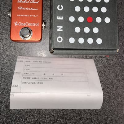 Reverb.com listing, price, conditions, and images for one-control-rebel-red-distortion