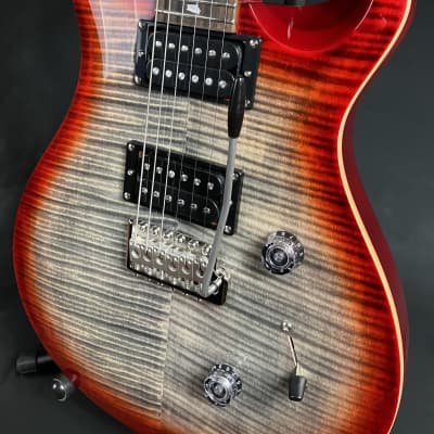 Paul Reed Smith PRS SE Custom 24 Electric Guitar Charcoal Cherry Burst w/ Gig Bag image 7