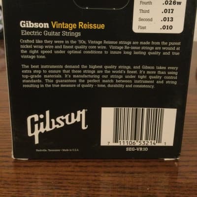 Gibson Vintage Reissue Pure Nickel Wound SEG-VR10 10-46 image 2
