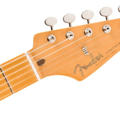 Fender Vintera 50's Stratocaster Guitar, Sonic Blue, Maple Fretboard w/ Fender Original Gigbag image 6