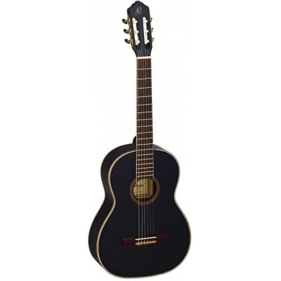 ORTEGA R221BK Konzert-Gitarre inkl. Gigbag, schwarz for sale