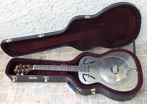 Fender FR 48 Steel Body Resonator Guitar In Case