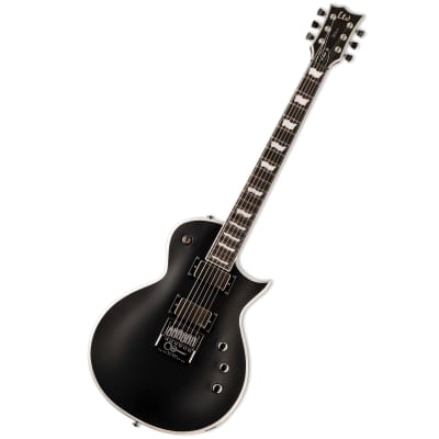 ESP LTD Deluxe EC-1000 EverTune BB Bold Binding EMG Guitar – Black Satin for sale