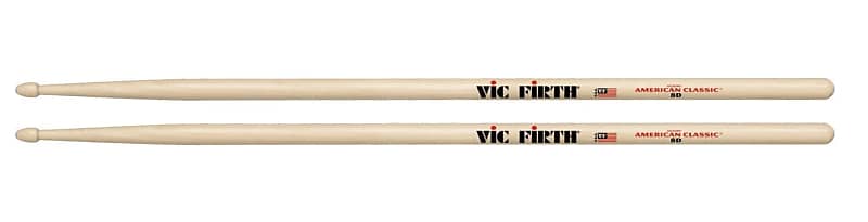 Vic Firth 8D American Classic Drumsticks Wood Tip image 1