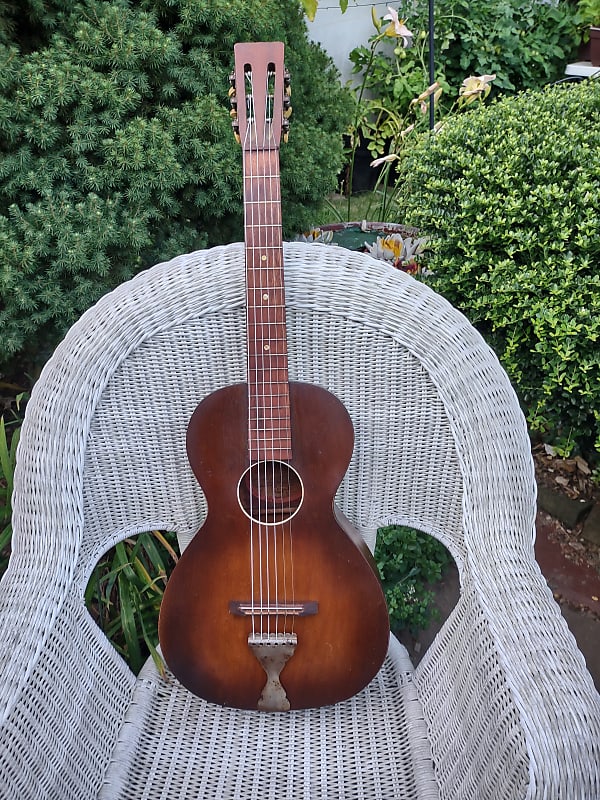 Bradbury Parlor guitar 1930's - Dark Brown image 1
