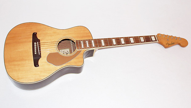 Fender Malibu SCE Cutaway Acoustic Electric Guitar w/ Case | Reverb