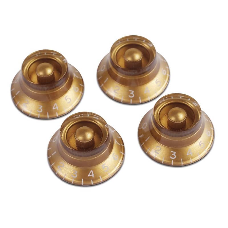 Gibson PRHK-020  Top Hat Knobs (Set of 4) Gold image 1