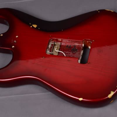 1997 Vintage Fender Stratocaster Plus Body Crimson Burst Original USA Strat 1990's image 10