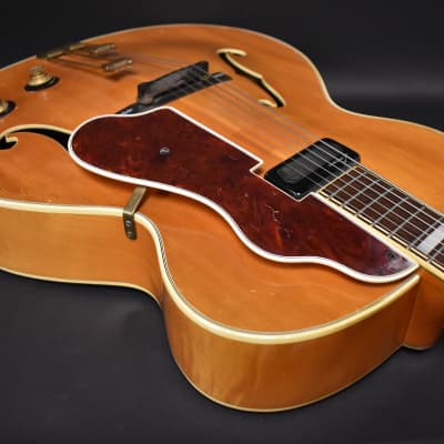 c. 1950s Epiphone DeLuxe "Emperor" Natural Finish Archtop w/OHSC image 8