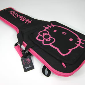Beautiful Fender Hello Kitty Licensed Stratocaster Guitar with Black & Pink Hello Kitty Gig Bag! image 24