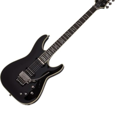 Schecter C-1 FR-S BlackJack Guitar Gloss Black image 1