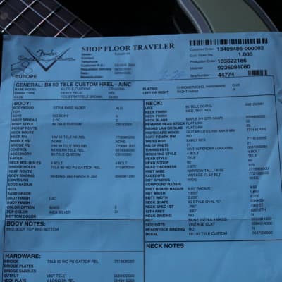 FENDER "Custom Shop 1960 Telecaster Custom Heavy Relic,Aged Inca Silver" HARDCASE, PAPERS image 21