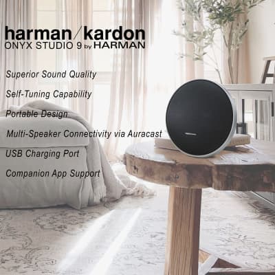 Harman Kardon Onyx Studio 9 - Portable Stereo Bluetooth Home Speaker with Built-in Battery and USB Charging image 2