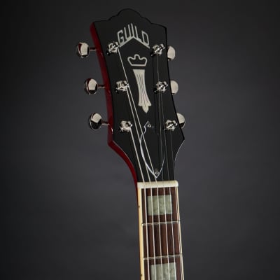 Guild Starfire V Cherry - Semi Acoustic Guitar Bild 3