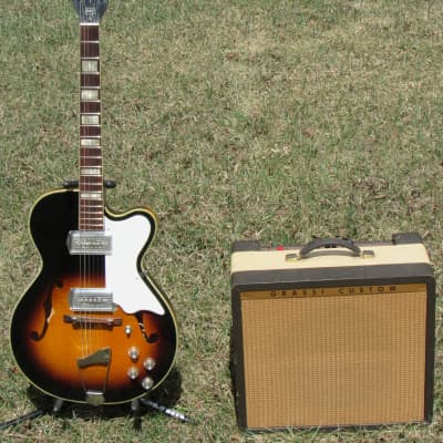 Kay Swingmaster Guitar &  Univox Tube Amp 1960's (Grassi Custom Branded) for sale