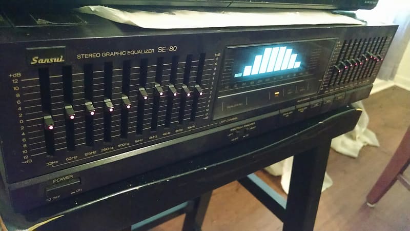 Sansui SE-80 Stereo Equalizer Black