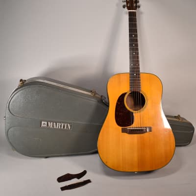 1962 Martin D-18 Natural Finish Left-Handed Conversion Acoustic Guitar w/HSC image 3