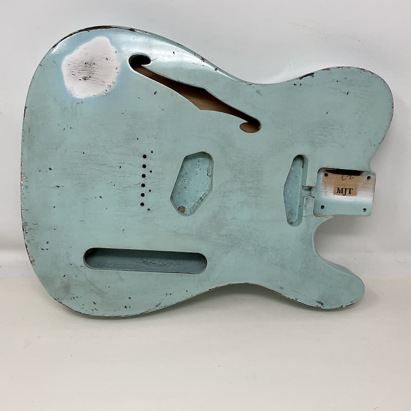 MJT USA Telecaster Thinline Relic Body Alder Sonic Blue Nitro ...