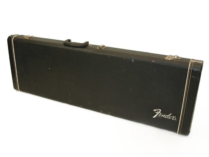 Vintage Fender Mustang Electric Guitar Case Black With Reverb 5072