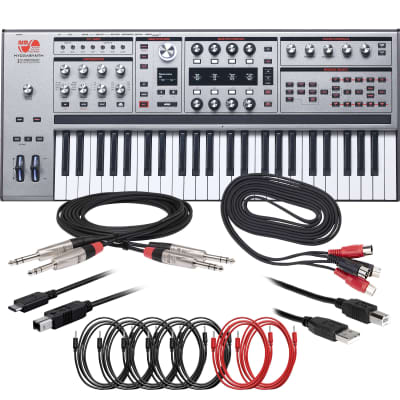 ASM Hydrasynth Keyboard Silver Edition Polyphonic Synthesizer CABLE KIT