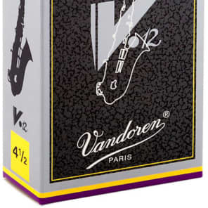 Vandoren SR6145 V12 Series Alto Saxophone Reeds - Strength 4.5 (Box of 10)