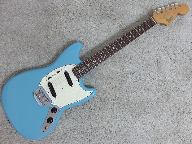 Vintage 1965 Fender Duo Sonic II Electric Guitar Repainted Powder Blue Body  Modern Upgrades