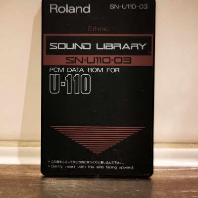 Roland SN-U110-03 Sound Library Ethnic PCM Data ROM Card