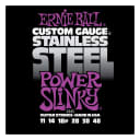Ernie Ball Stainless Steel Power Slinky Set, .011 - .048