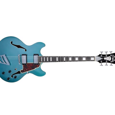 D'Angelico Premier DC w/ Stairstep Tailpiece - Ocean Turquoise image 4